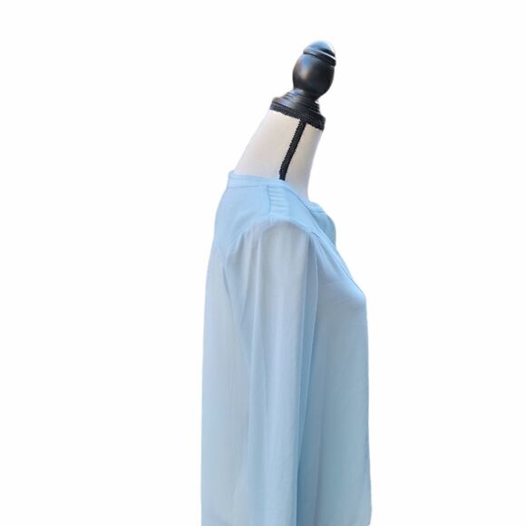 HD in Paris Anthropology Split Neck Top. Size 6. - Picture 4 of 8